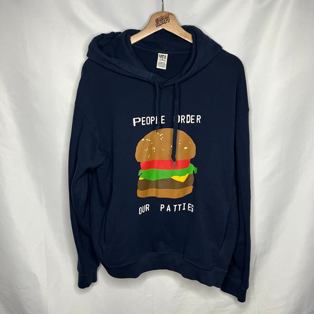 Cactus Plant Flea Market CPFM Spongebob Squarepants Uniqlo Burger Hoodie M
